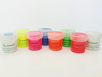 Фарба, що світиться, для текстилю, 8 шт, AcmeLight Фарба, що світиться, для текстилю, 8 шт, AcmeLight