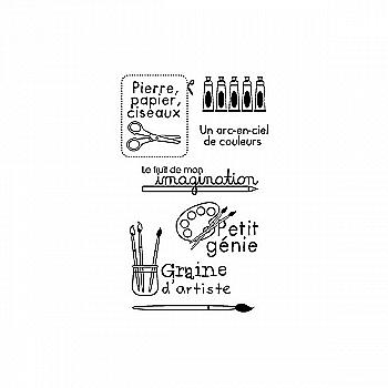 Набор штампов прозрачных Художник 9*14 см, 10040031 ТМ "Artemio"