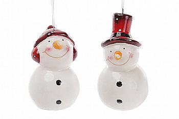 Декор підвісний "Сніговик" 9 см, 872-508
