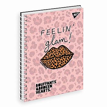 Тетрадь А5 80 л YES од. спираль, картон. обл. "BBH", 151710