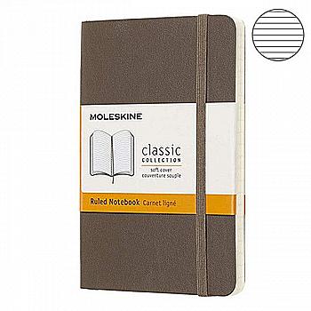 Блокнот Коричневый карман. линейка, Moleskine Classic, MM710P14 Блокнот Коричневый карман. линейка, Moleskine Classic, MM710P14