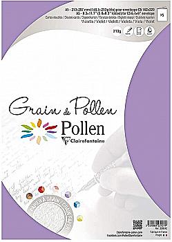 Заготовка д/открыток сложенная зернистая Pollen 148,5*210 мм/210 г, Violet/Фиолетовый, 23924C Заготовка д/открыток сложенная зернистая Pollen 148,5*210 мм/210 г, Violet/Фиолетовый, 23924C