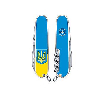 Нож Spartan Ukraine 91мм/14предм/белый/желто-голуб./Герб голубой, Vx1.3703.7_T0030r Нож Spartan Ukraine 91мм/14предм/белый/желто-голуб./Герб голубой, Vx1.3703.7_T0030r