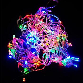 Электрогирлянда "Novogod`ko" светодиодная нить 5 м, 100 LED, многоцветная, мерцание, 973765 Электрогирлянда "Novogod`ko" светодиодная нить 5 м, 100 LED, многоцветная, мерцание, 973765