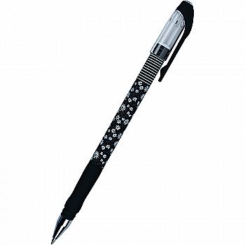 Ручка кулькова Flowers, синя, AB1049-24-A ***