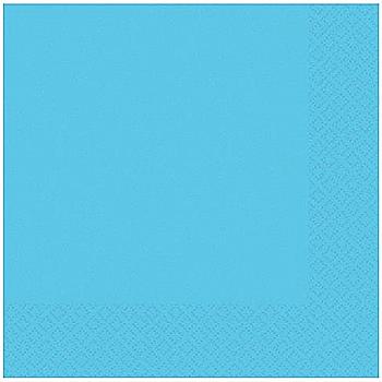 Салфетка Caribbean Blue, голубая, 33 см 16 ед, 1502-1094