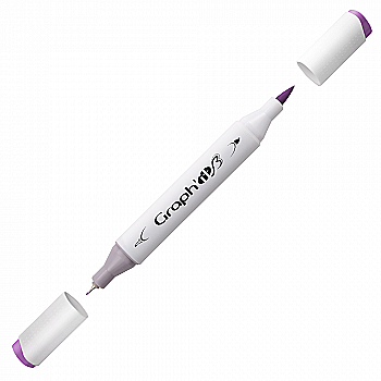 Маркер двосторонній Brushmarker, Античний фіолетовий (6153), GI86153 Graph`it Маркер двосторонній Brushmarker, Античний фіолетовий (6153), GI86153 Graph`it