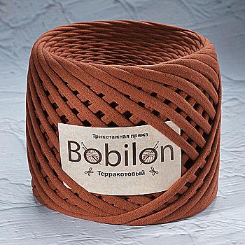 Пряжа трикотажна Bobilon Mini (5-7 мм), теракотовий Пряжа трикотажна Bobilon Mini (5-7 мм), теракотовий