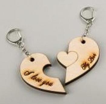 Заготівка дерев`яна Брелки Дві половинки, БР1