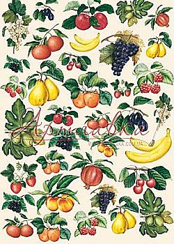 Карта декупажна 50*70 см, Фрукти, 60 г/м², EAS.164 Calambour