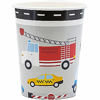 Стакан бумажный "Машинки", 250 мл, 6 од, 1502-4673