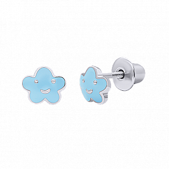 Сережки "Хмаринка", блакитний, 210556400604