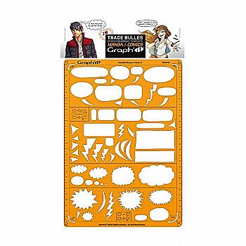 Трафарет Comics Manga A, 21*29,7 см, GI42430 Graph`it Трафарет Comics Manga A, 21*29,7 см, GI42430 Graph`it
