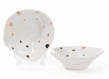 Тарілка порцелянова "Золотий горошок" 14,5 см, 945-150