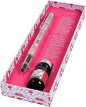 Набор подаркоч. в розовой коробке с красными арома чернилами 10 мл и ручкой-роллер, 27428T