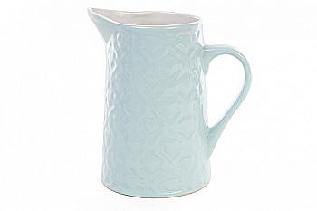Кувшин керамический 860 мл, светлый голубой, 593-228