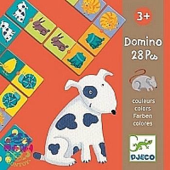 Игра Детское домино "Цвета животных" DJECO, DJ08111