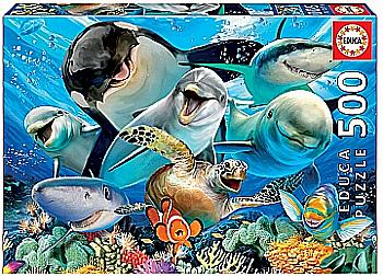 Пазл "500" - Підводне селфі, Educa, 17647 Пазл "500" - Підводне селфі, Educa, 17647