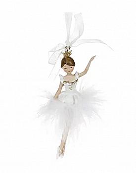 Фігурка підвісна "Балерина" 11,5 см, білий, 890-148 Фігурка підвісна "Балерина" 11,5 см, білий, 890-148