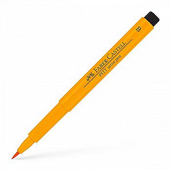 Ручка капиллярная PITT Brush Artist Pen 109 тёмно-жёлтый хром, 167409 Faber-Castell Ручка капиллярная PITT Brush Artist Pen 109 тёмно-жёлтый хром, 167409 Faber-Castell