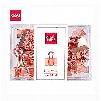 Затискач д/паперу Deli 78200 19 мм, золотий (24шт) пласт/пак 78196 Затискач д/паперу Deli 78200 19 мм, золотий (24шт) пласт/пак 78196