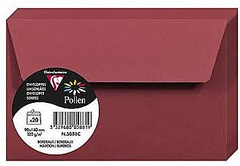 Конверт декоративный Pollen FT30 (90*140 мм)/120 г, Burgundy/Винный, 5881C Конверт декоративный Pollen FT30 (90*140 мм)/120 г, Burgundy/Винный, 5881C