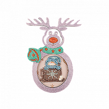 Іграшка ялинкова для вишивання бісером, FLE-018 Іграшка ялинкова для вишивання бісером, FLE-018