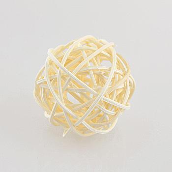 Куля ротангова біла, d-5 см, 973306