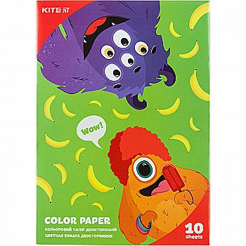 Папір кольор. двостор. A5, 10 арк/10 кол., Kite Jolliers, K20-293 Папір кольор. двостор. A5, 10 арк/10 кол., Kite Jolliers, K20-293