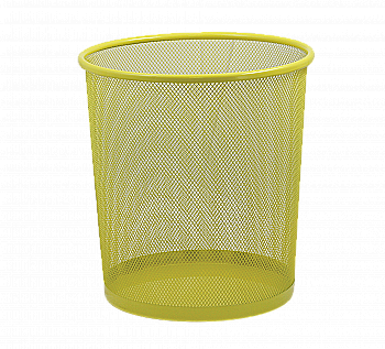 Кошик для паперів круглий 295*295*280 мм, металев, жовтий ZB.3126-08 Кошик для паперів круглий 295*295*280 мм, металев, жовтий ZB.3126-08
