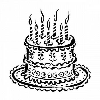 Штамп Праздничный торт, PEE2462 ТМ "Artemio"