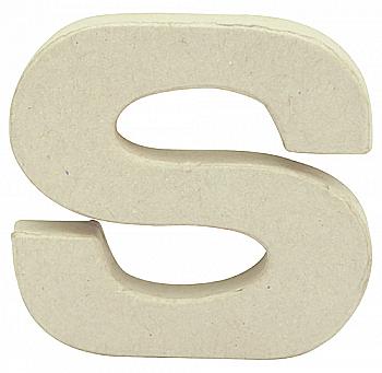 Заготовка из папье-маше Буква-крафт "s" 1,5*8,5*8,5 см, AC831C ТМ "Clairefontaine" Заготовка из папье-маше Буква-крафт "s" 1,5*8,5*8,5 см, AC831C ТМ "Clairefontaine"