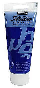 Краска акриловая "Studio" 100 мл Ультрамарин темный, 837015 Краска акриловая "Studio" 100 мл Ультрамарин темный, 837015