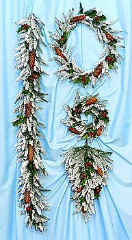 Гірлянда декоративна засніжена 150 см, А-12