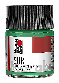 Outlet40 Краска, Изумрудная 50мл, для росписи шелка, Marabu, 178005096