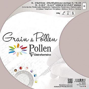 Заготовка д/открыток сложенная зернистая Pollen 105*210 мм/210 г, Amphora/Амфора, 23533C Заготовка д/открыток сложенная зернистая Pollen 105*210 мм/210 г, Amphora/Амфора, 23533C