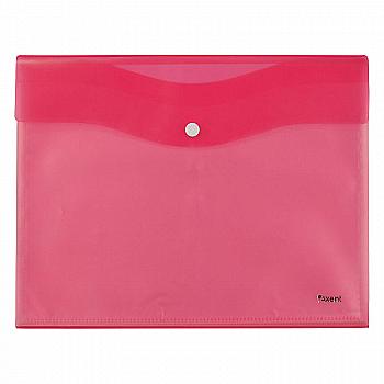 Папка на кнопці А4, 5 файлів, рожева 1423-10-A