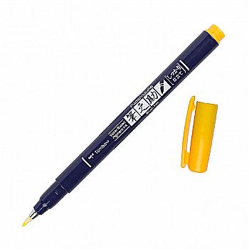 Кисть-ручка Brush Pen Fudenosuke на водной основе BH03, желтый, WS-BH03 Tombow Кисть-ручка Brush Pen Fudenosuke на водной основе BH03, желтый, WS-BH03 Tombow
