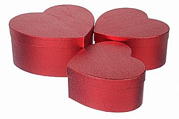 Подарункова коробка середня серце, W5052