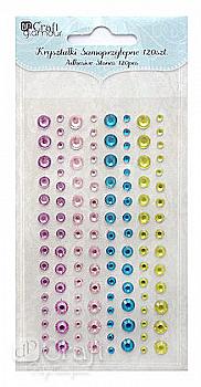 Самоклеящиеся стразы Пастельный мусс (120 шт), GRKR-018 DpCraft