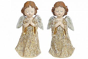 Статуетка декоративна "Янголятко" 16,5 см, золото, 218-834