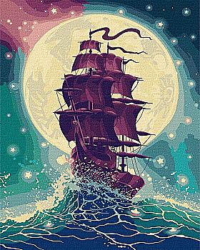 Набір для розпису по номерах 40*50 см "Крізь хвилі", KHO2753