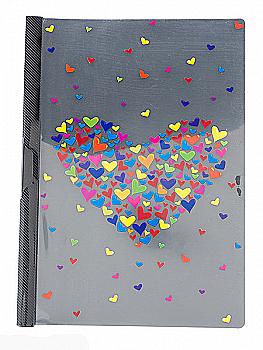 Папка "Hearts" А4 0,45 мм с бок. клипом 85458 Centrum Папка "Hearts" А4 0,45 мм с бок. клипом 85458 Centrum