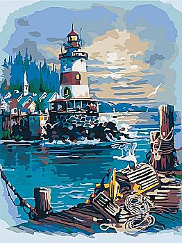 Набір для розпису по номерах 30*40 см "Маяк", 10593-NN