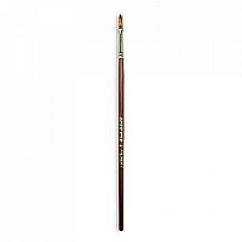 Пензлик "Живопис" 1127 Синтетика овальна № 02 довга ручка рудий ворс