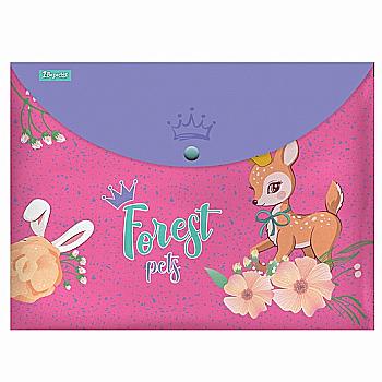 Папка-конверт на кнопці А4 "Forest princesses", 1 Вересня, 491919 Папка-конверт на кнопці А4 "Forest princesses", 1 Вересня, 491919