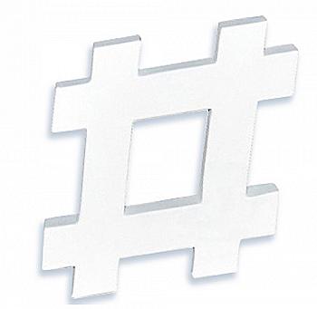 Заготівка з пап`є-маше Знак "Хештег - #" 20,5 см, AC789C