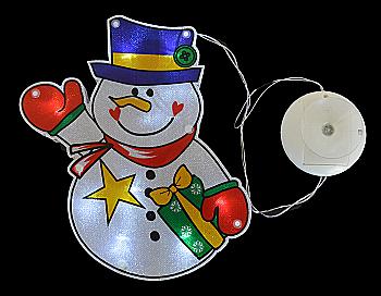 Наклейка-світильник "Сніговик", 15,6 * 21 см, 801079