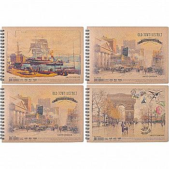 Альбом для рисования A5 40 арк. на спир., 120 г/м KRAFT (тон.бум.), AR5140 Альбом для рисования A5 40 арк. на спир., 120 г/м KRAFT (тон.бум.), AR5140