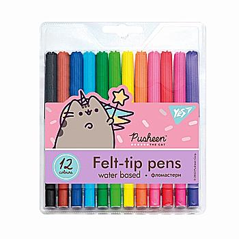 Фломастеры YES 12 цв. "Pusheen", 650476 Фломастеры YES 12 цв. "Pusheen", 650476